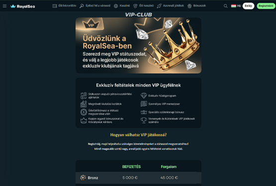 RoyalSea Kaszinó VIP