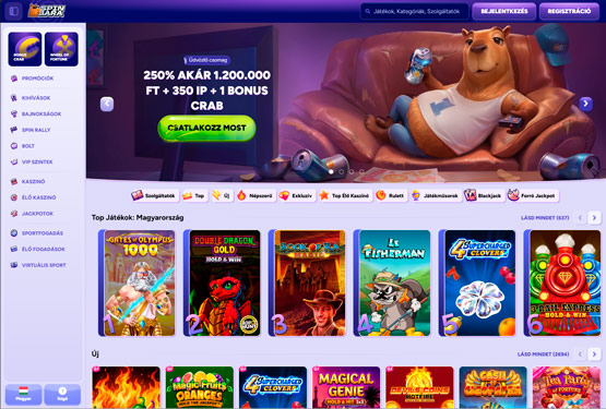 Spinbara Kaszinó főoldal