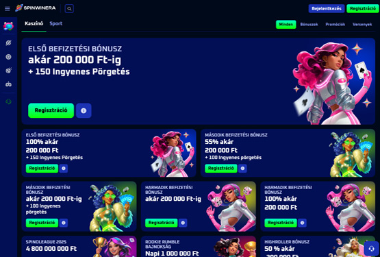 Spinwinera Kaszinó Bónuszok