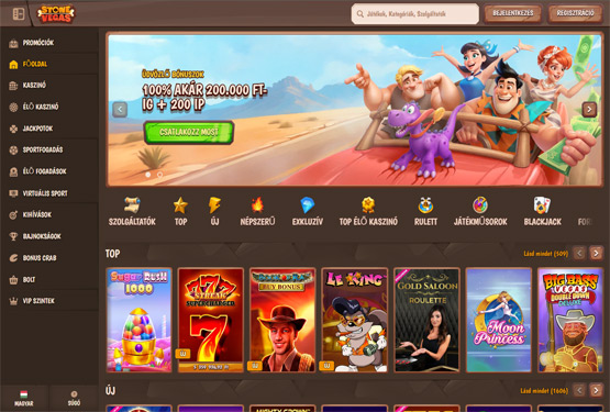 Stonevegas Kaszinó főoldal