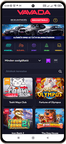 Vavada kaszinó főoldal mobilon