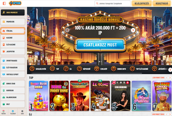 Wyns Kaszinó főoldal