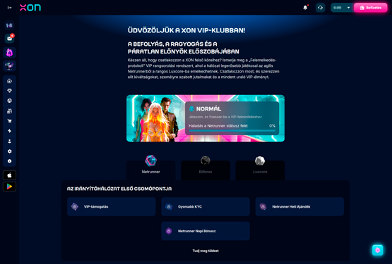 Xon.bet Kaszinó VIP