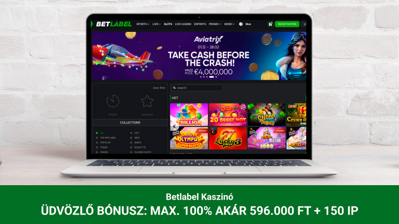 BetLabel Casino főoldal