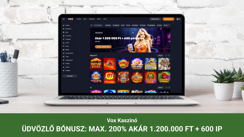 Vox Casino főoldal