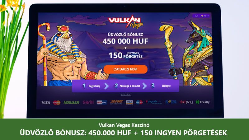 Vulkan Vegas Casino főoldal