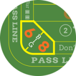 Big 6 & 8 bets online craps