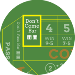 Don't come bets online craps