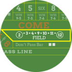 Field bet online craps