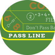 Pass line bet - online craps