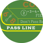 Pass line bet online craps