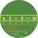 Place bets online craps