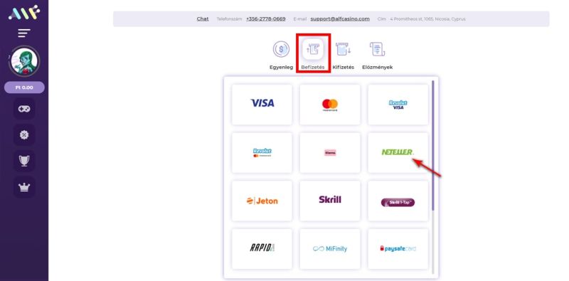 Neteller útmutató: hogyan lehet Neteller-rel befizetni egy kaszinóba? - 3 lépés