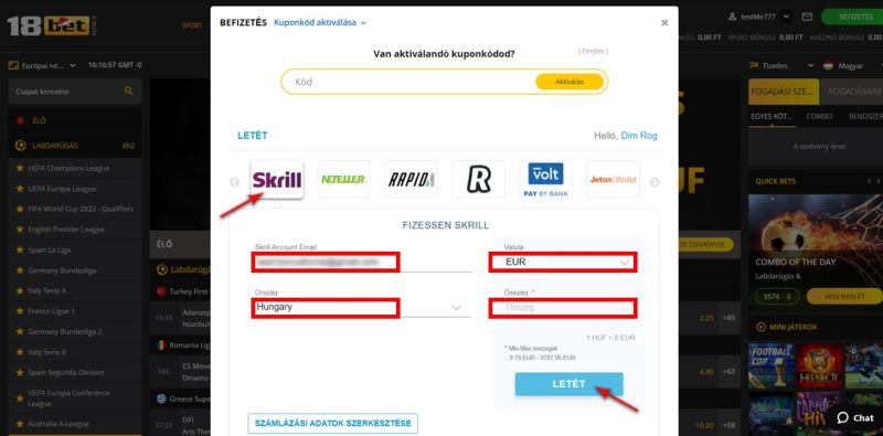 Skrill útmutató: hogyan lehet Skrill-lel befizetni egy kaszinóba? - 3 lépés