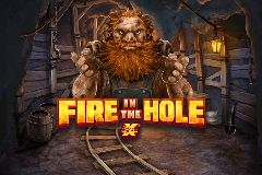 A Fire in the Hole slot logója