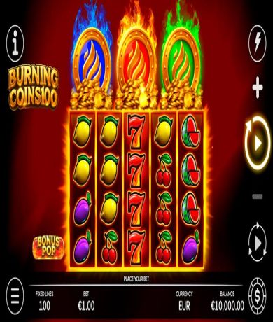 Játssz a Burning Coins 100 az Endorphina által – áttekintés, ingyenes játék a demómódban slottal most ingyen! | Kaszinok.biz
