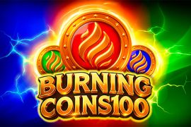 Burning Coins 100 slot logó