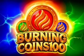 Burning Coins 100 slot logó
