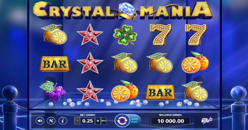 Játssz a A BF Games Crystal Mania online nyerőgépe slottal most ingyen! | Kaszinok.biz