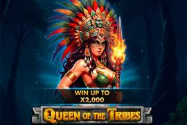 Queen of the Tribes slot logó