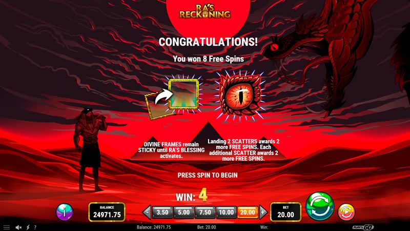 Ra’s Reckoning Ingyenes pörgetések