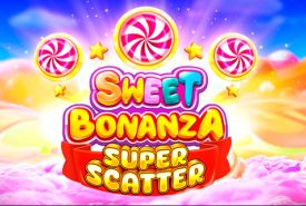 Sweet Bonanza Super Scatter slot logó